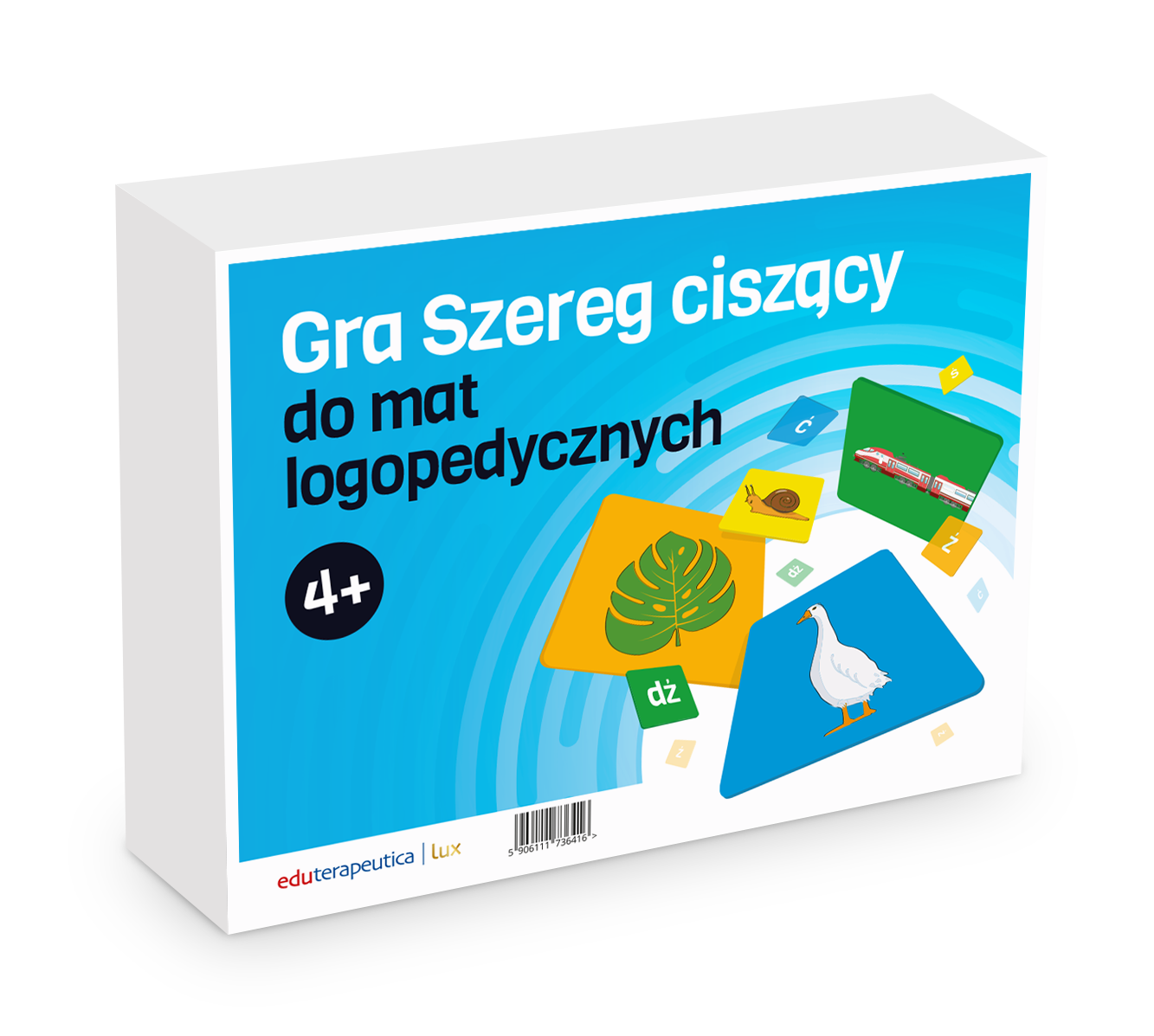 Eduterapeutica Lux Gra Szereg ciszący do mat logopedycznych Gra_ciszacy_pudelko