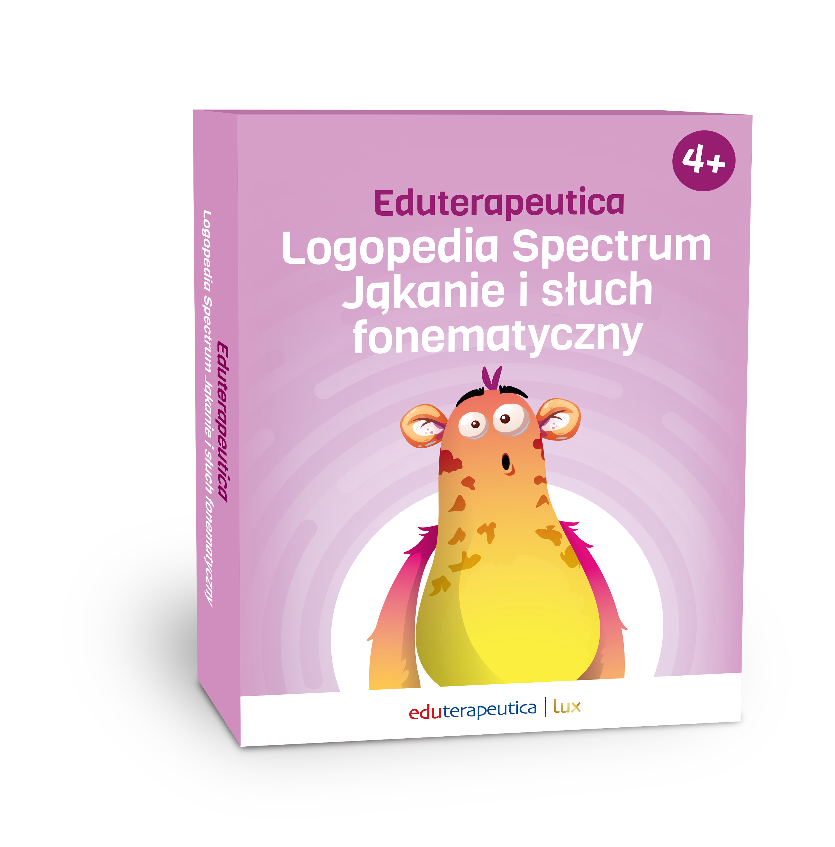 Eduterapeutica lux Logopedia Spectrum Jąkanie i słuch fonematyczny Jakanie_pudelko