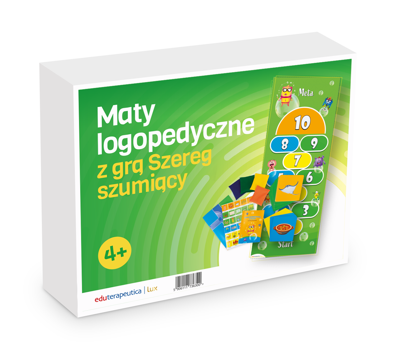 Eduterapeutica Lux Maty logopedyczne z grą Szereg szumiący Maty_logopedyczne_szumiacy_pudelko