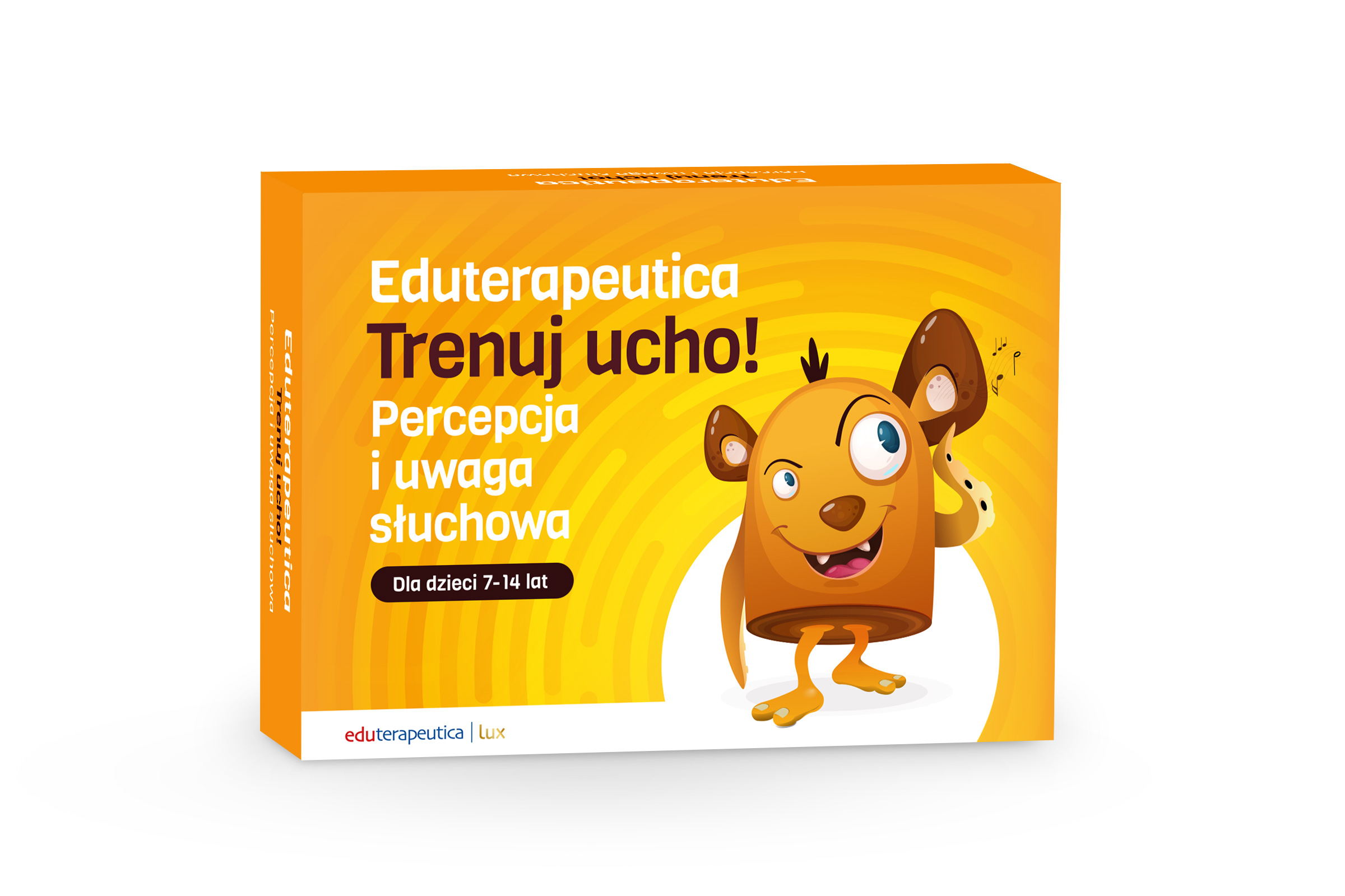 Eduterapeutica Lux Trenuj ucho! Percepcja i uwaga słuchowa Pakiet Trenuj_Ucho_pudelko