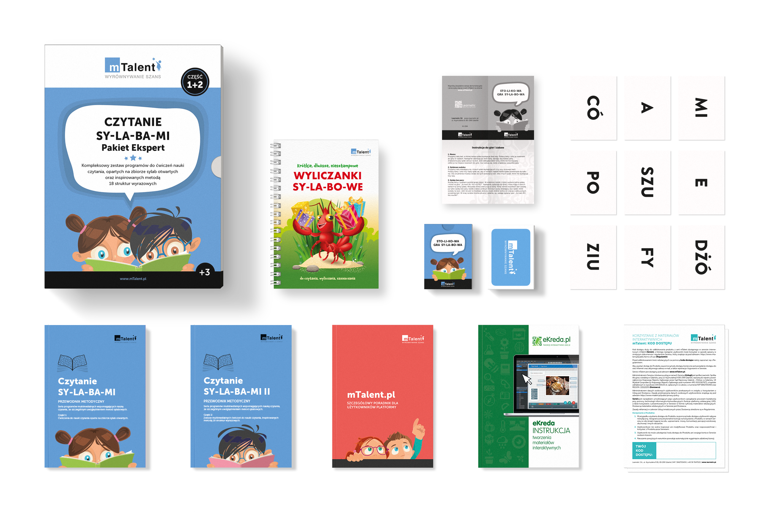 mTalent Czytanie SY-LA-BA-MI Pakiet Ekspert Czytanie_sylabami_ekspert_zawartosc