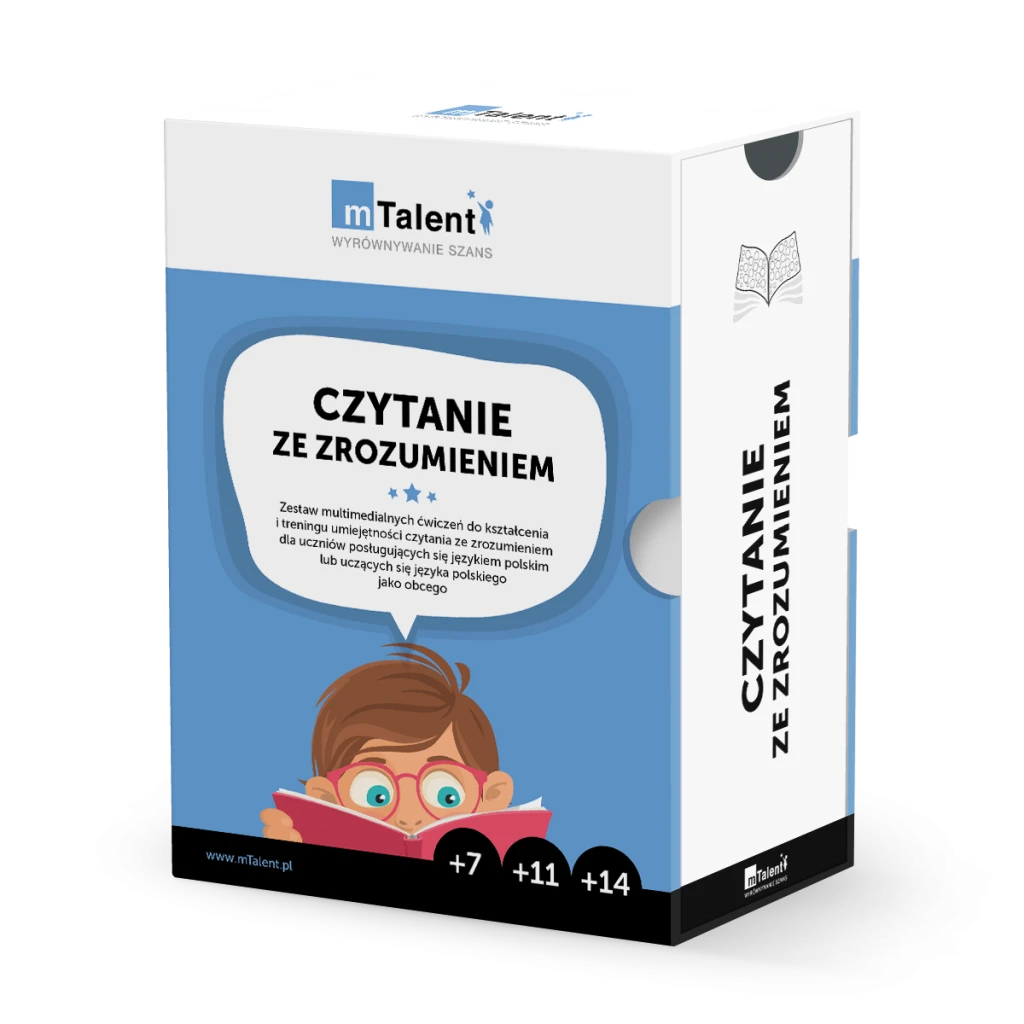 mTalent Czytanie ze zrozumieniem (wiek 7+) Czytanie_ze_zrozumieniem_opakowanie