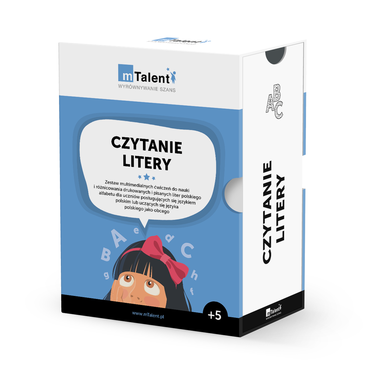 mTalent Czytanie. LITERY (wiek 5+) Litery_opakowanie