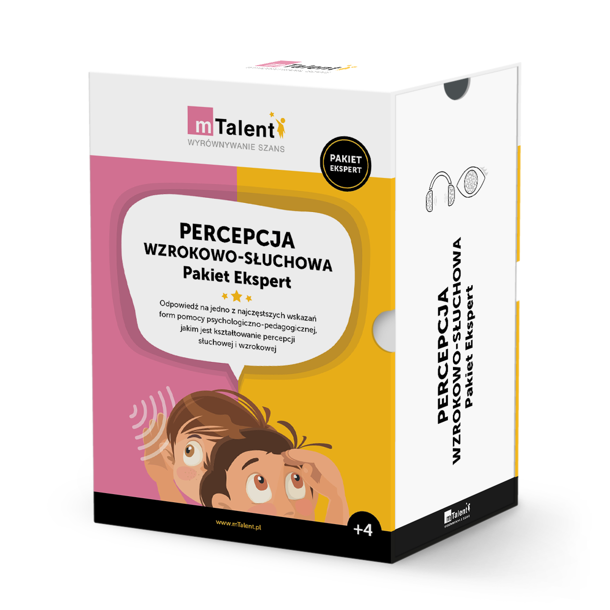mTalent Percepcja wzrokowo-słuchowa. Pakiet Ekspert Percepcja-Ekspert_opakowanie