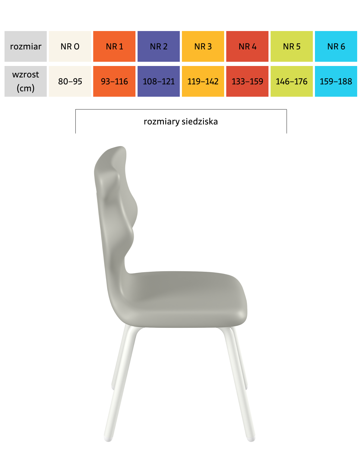 Krzesło Classic rozmiar_ziel