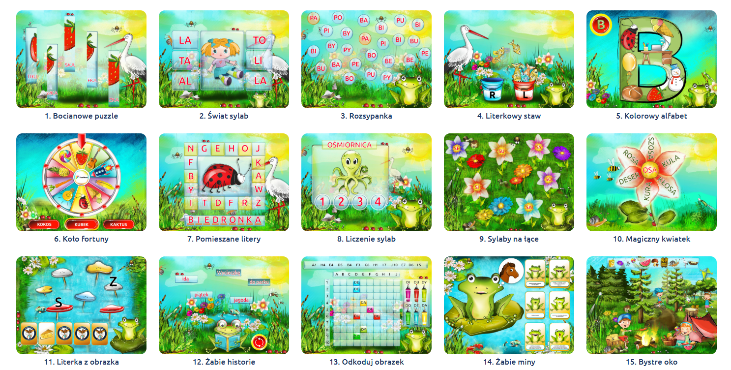 Pakiet logopedia (15 gier) -  FunFloor gry_logopedia