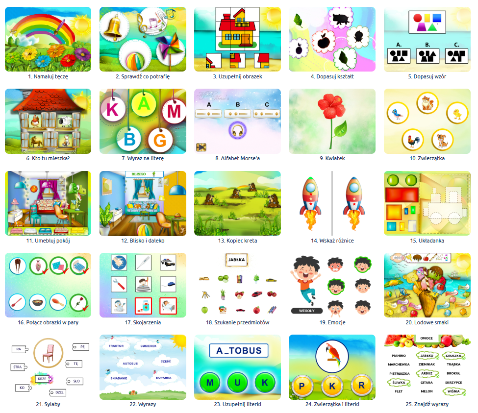 Rewalidacja i Terapia (25 gier) - FunFloor gry_rewalidacja