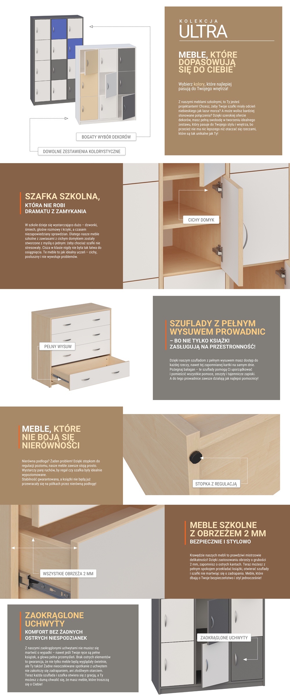 ULTRA 338 z półką w środku każdego schowka KOLEKCJA_ULTRA_OPIS