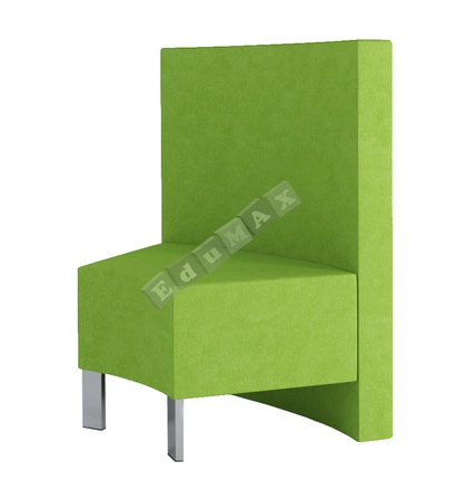 Siedzisko z oparciem SNAKE SK 45 + SK RA oparcie przy dłuższym boku siedzisko_45skara_ziel