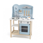 Drewniana Kuchnia z Akcesoriami Silver - Blue