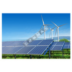 Fototapeta - wiatraki z fotowoltaiką - 1 m²