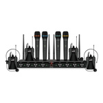 Mikrofony bezprzewodowe Shudder SDR1083 - 4 x doręczny  + 4 x nagłowny