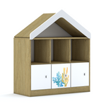 Regał Blox Ocean 110 2PP 3F1 z daszkiem 1049x466x1223