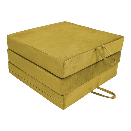 Materac trzyczęściowy 180x60x10 cm - welur