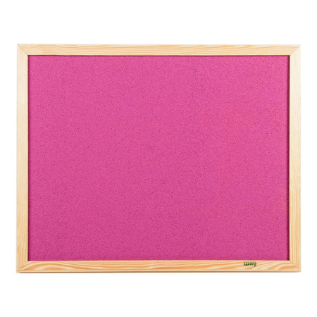 Tablica korkowa barwiona w ramie drewnianej
