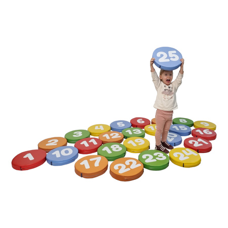 Piankowe poduszki do siedzenia - Cyferki 1-25