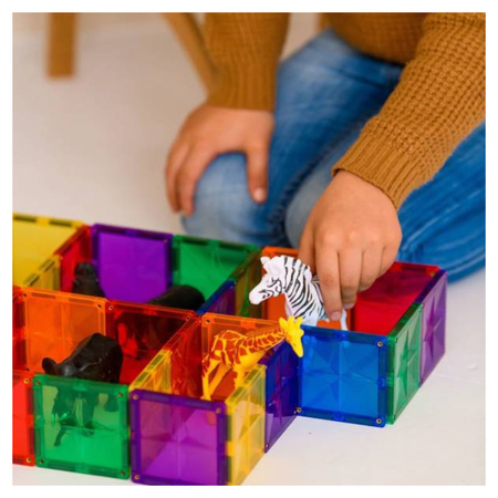 COBLO, magnetyczne klocki konstrukcyjne Basic 100 elem. + 74 edu zadania