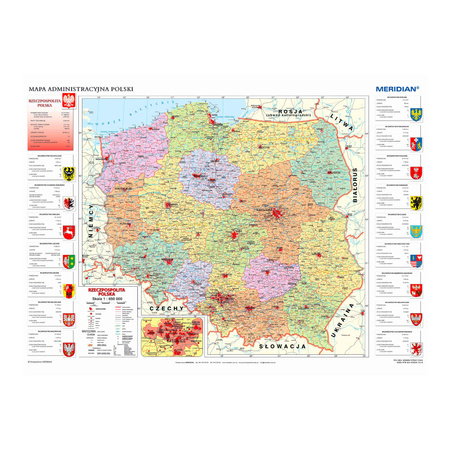 Polska - Mapa administracyjna 