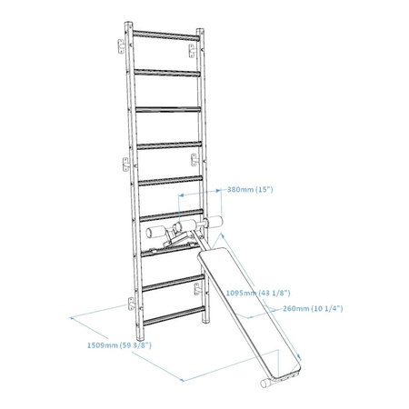 Ławka do ćwiczeń BenchK B1W