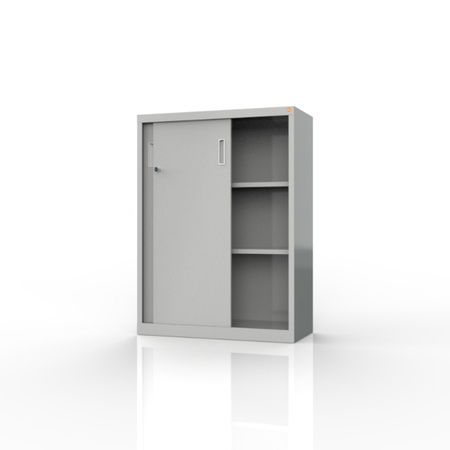 Szafa biurowa dwupółkowa z drzwiami przesuwnymi