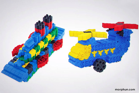 Klocki Morphun 100 Modeli Box - 200 el.