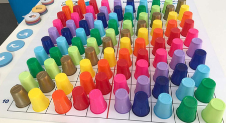 Dwustronna mata do kodowania 150x150 cm