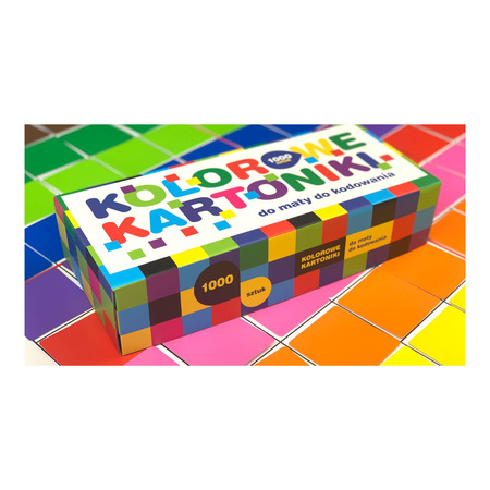 500 kolorowych kartoników do średniej maty do kodowania