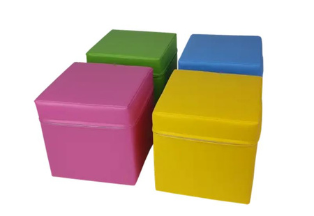 Zestaw kostek - siedziska z pianki - kształtki rehabilitacyjne