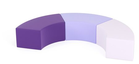 Zestaw puf Tobo Light 15 fioletowy, rozmiar 0