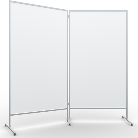 Tablica moderacyjna - parawan - dwustronna magnetyczno-suchościeralna