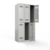 Szafka skrytkowa BHP 6-drzwiowa, 3-kolumnowa
