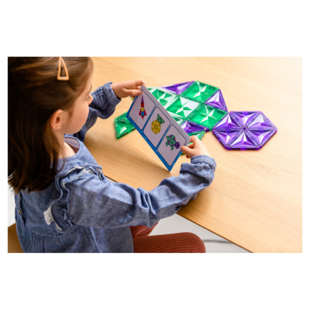 COBLO, magnetyczne klocki konstrukcyjne Basic 100 elem. + 74 edu zadania