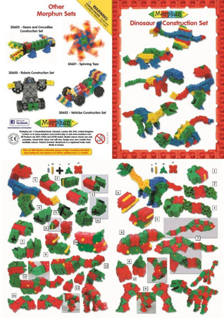 Morphun Dinozaury 100 el. - Klocki konstrukcyjne