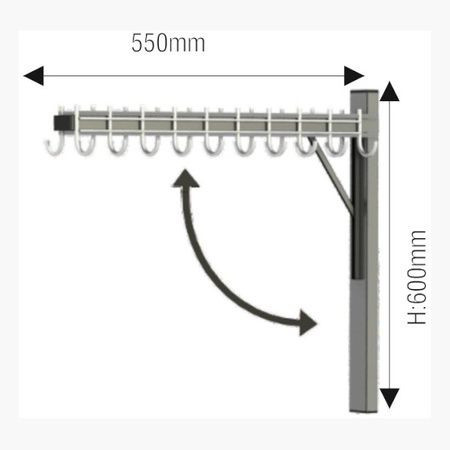 Profesjonalny wieszak WS-01- wieszak składany