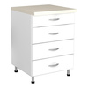 Szafka stojąca z 4 szufladami - na nóżkach - szer. 600 mm