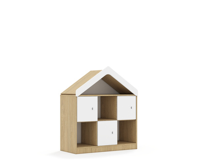Regał Blox Base 110 2PP 3F1 z daszkiem 1049x466x1223 