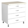 Szafka stojąca z 4 szufladami - na nóżkach - szer. 800 mm