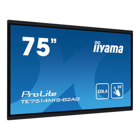 Monitor Interaktywny iiyama ProLite TE7514MIS-B2AG 75" Android 13 EDLA, 8gb ram