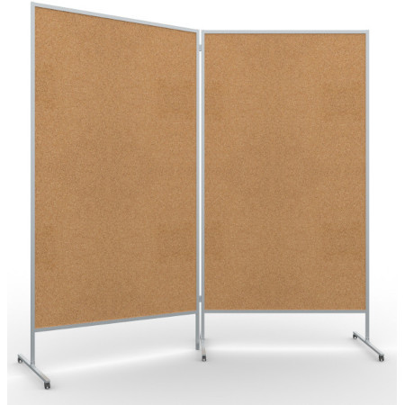 Tablica moderacyjna - parawan - dwustronna korkowa