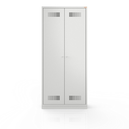 Szafa ubraniowa BHP, 2-drzwiowa z przegrodami