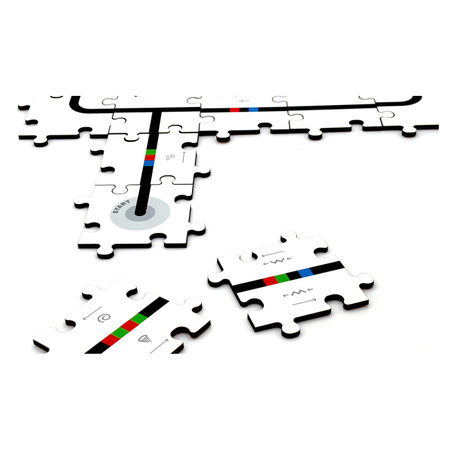 Komplet NOWYCH drewnianych puzzli do Ozobota