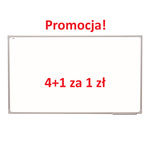 4x Tablica biała suchościeralno-magnetyczna z powłoką ceramiczną + 1x Tablica biała suchościeralno-magnetyczna z powłoką ceramiczną za 1 zł