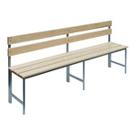 Ławka z oparciem deska