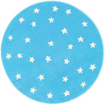 Dywan okrągły Funky Top Starf błękit