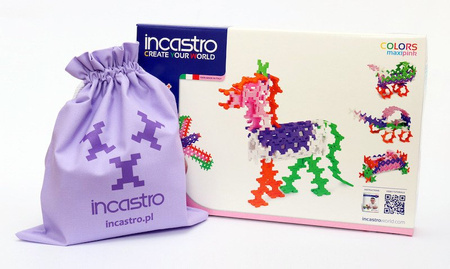 Incastro Pastel Maxi Pink 100 el. - Klocki konstrukcyjne