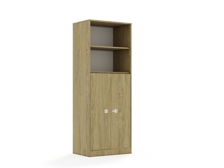 Szafa Blox Base 70 5P 2F3 706x466x1869 korpus dąb/2x front dąb
