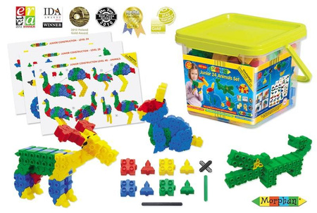 Morphun 24 Zwierzątka 252 el. - Klocki konstrukcyjne