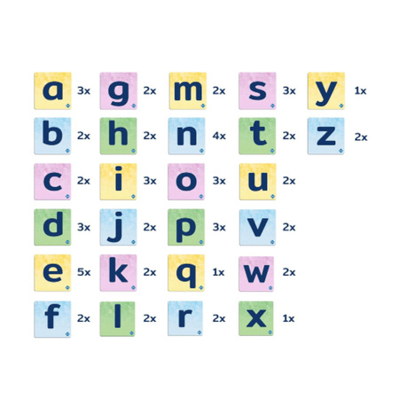 COBLO, nakładki na klocki - Małe litery 60 szt