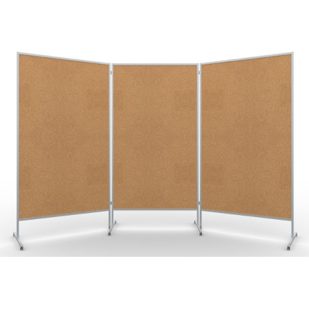 Tablica moderacyjna - parawan - dwustronna korkowa