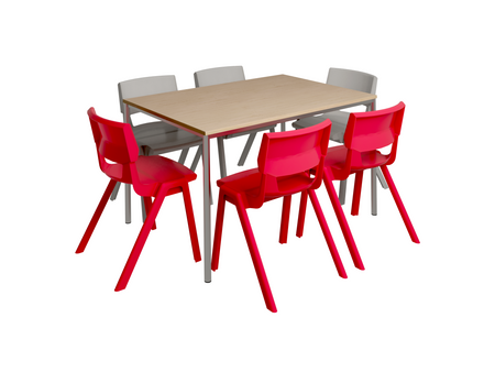 Stół 1200 x 800 z 6 krzesłami Postura